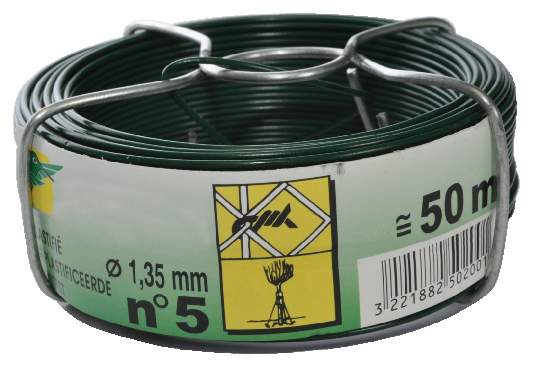 Fil De Fer Plastifié WERKA PRO 2,6 Mm - 100m - Idéal Jardin Et Bricolage